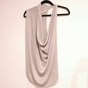 Inhabit Small 100% silk Sexy Sweater vest